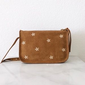 Madewell Daisy Embroidered Simple Crossbody Bag